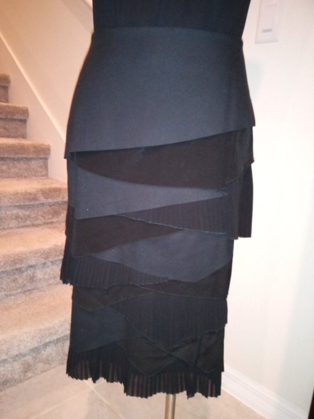 Grace Elements Black Tiered Skirt